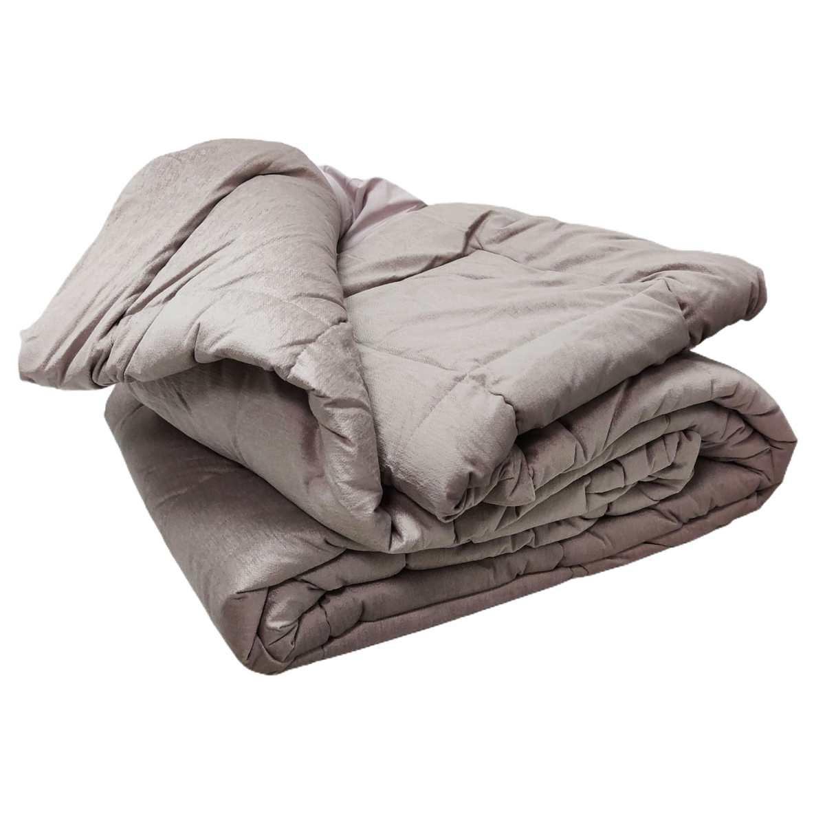 Trapunta 1 Piazza e e Mezza Claire Velluto Rosa | Angelo Carillo