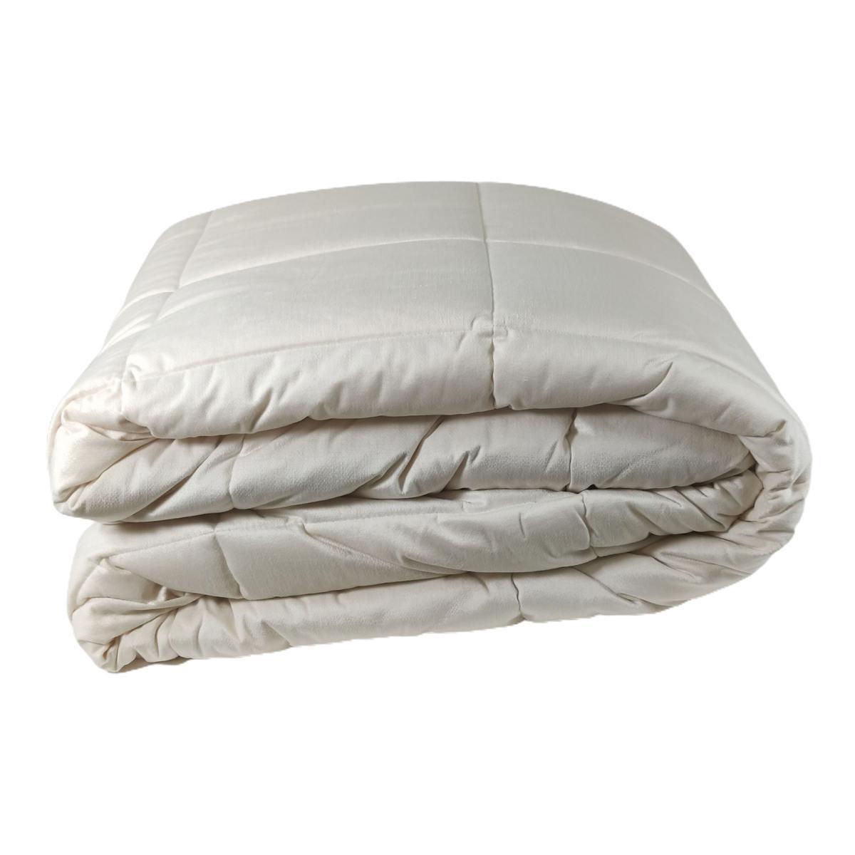 Trapunta Singola Claire Velluto Bianco cm.70x260 | Angelo Carillo