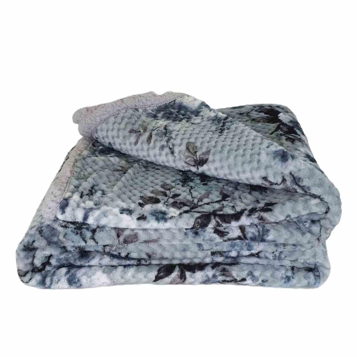 Coperta Plaid Amanda Azzurra cm.130x160 | Angelo Carillo