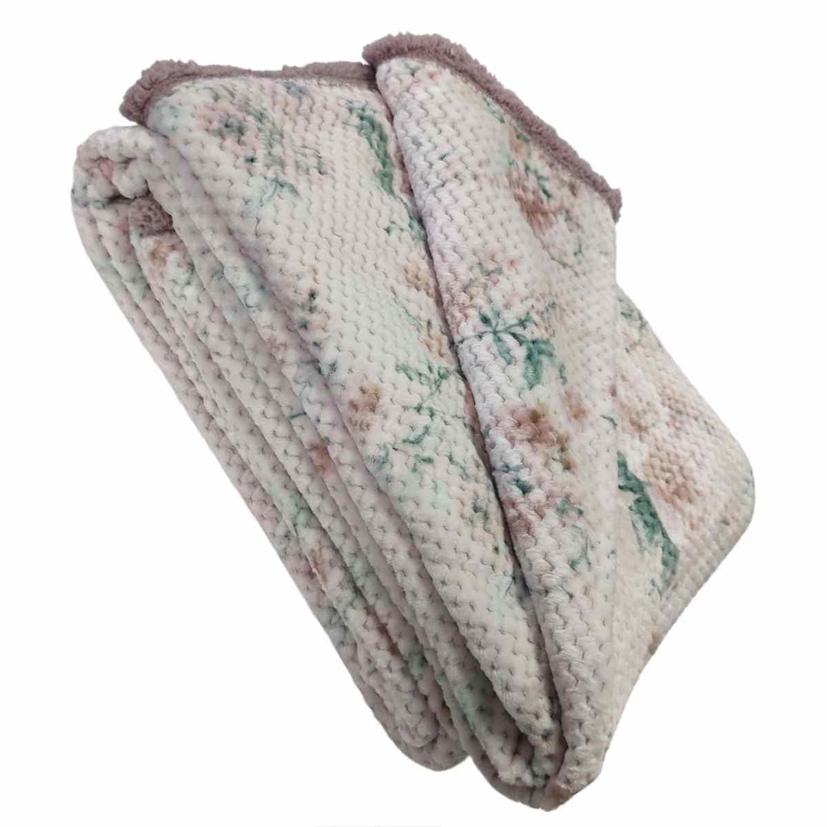 Coperta Plaid Amanda Rosa cm.200x220 | Angelo Carillo