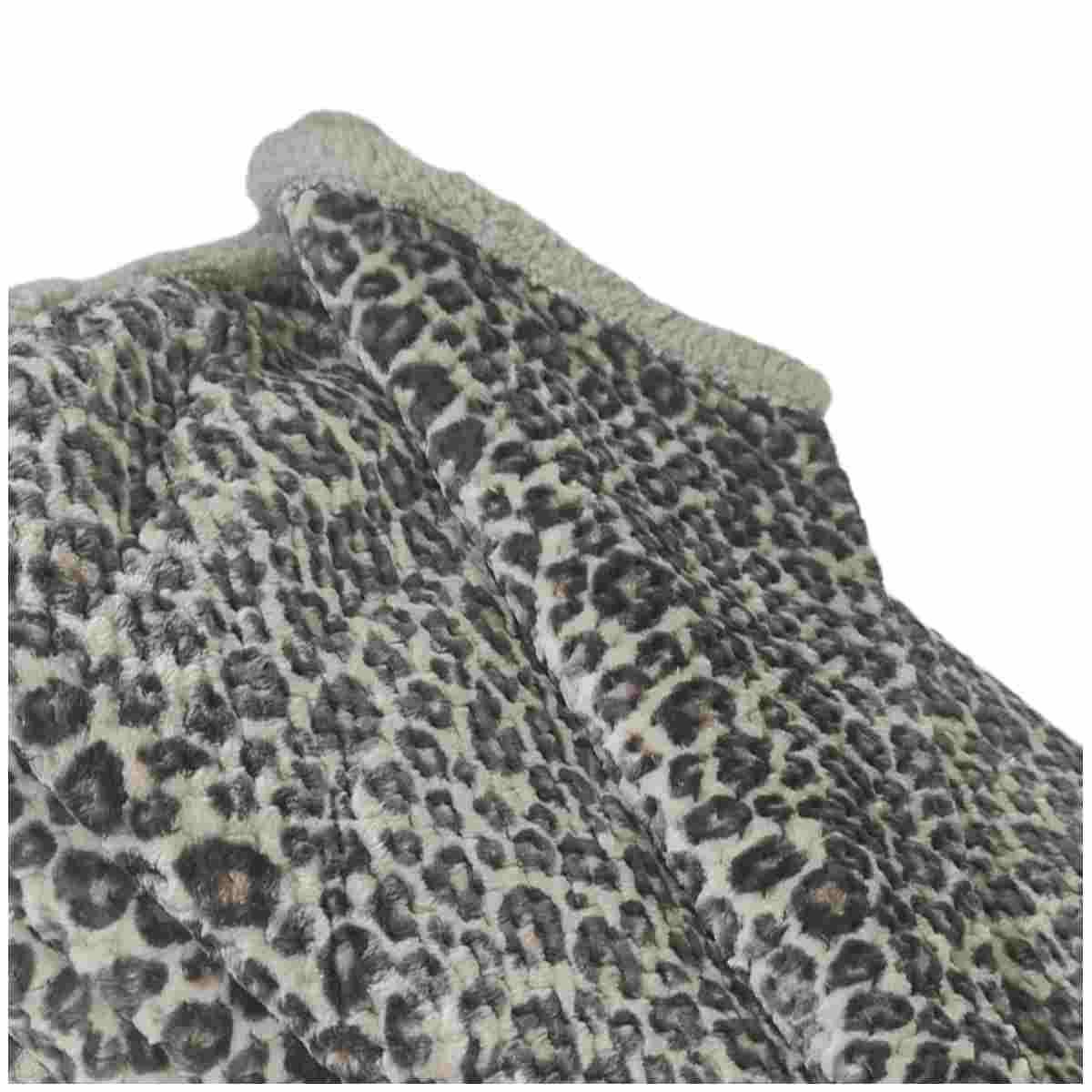 Coperta Plaid Leopard Marrone cm.130x160 | Angelo Carillo