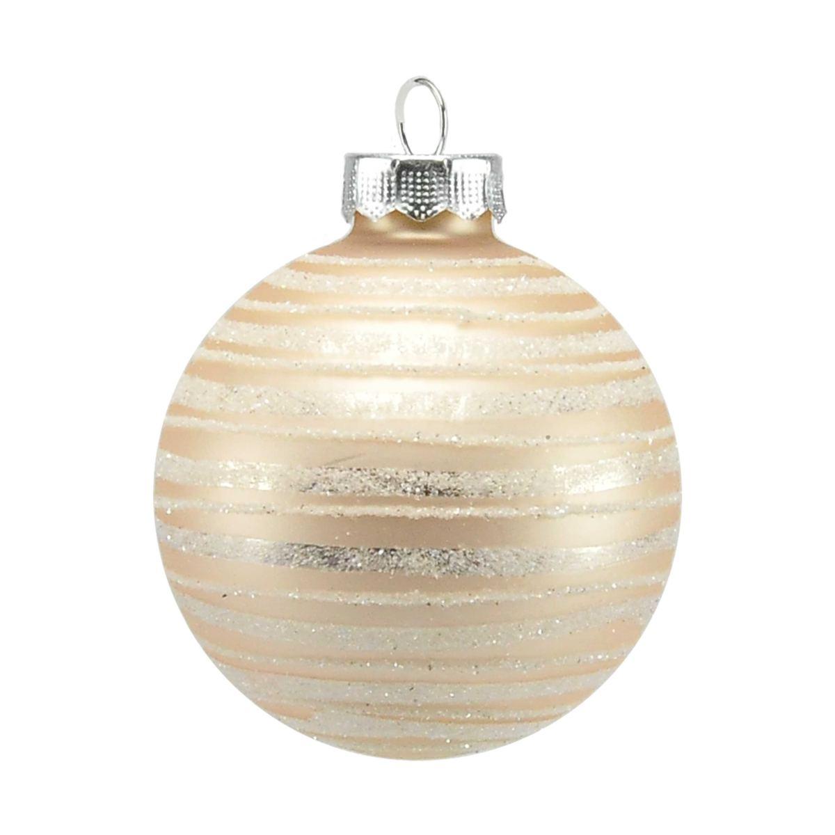 Pallina Natale Vetro cm.6 Rosa Pastello |Inge's Glass