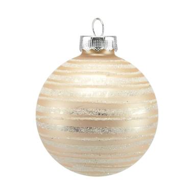 Pallina Natale Vetro cm.6 Rosa Pastello |Inge's Glass