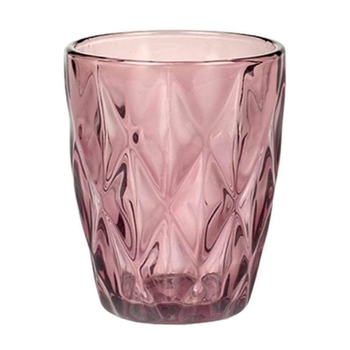 Bicchiere Vetro Singolo Acqua Loira Erica Rosa 250 | M2 Store