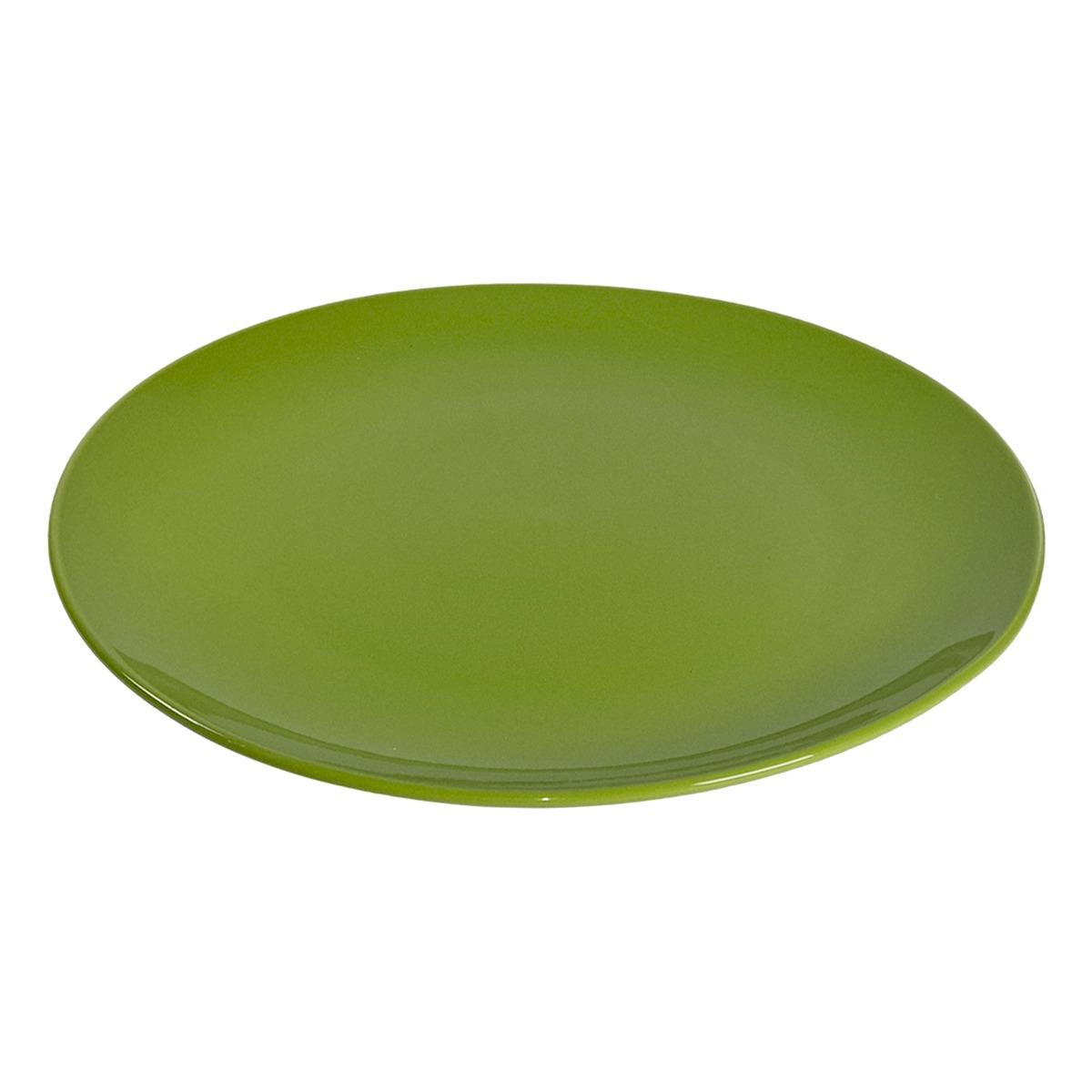 Piatto Tavola Porcellana Kaleidos Piano cm.Ø27 Verde | Allreds