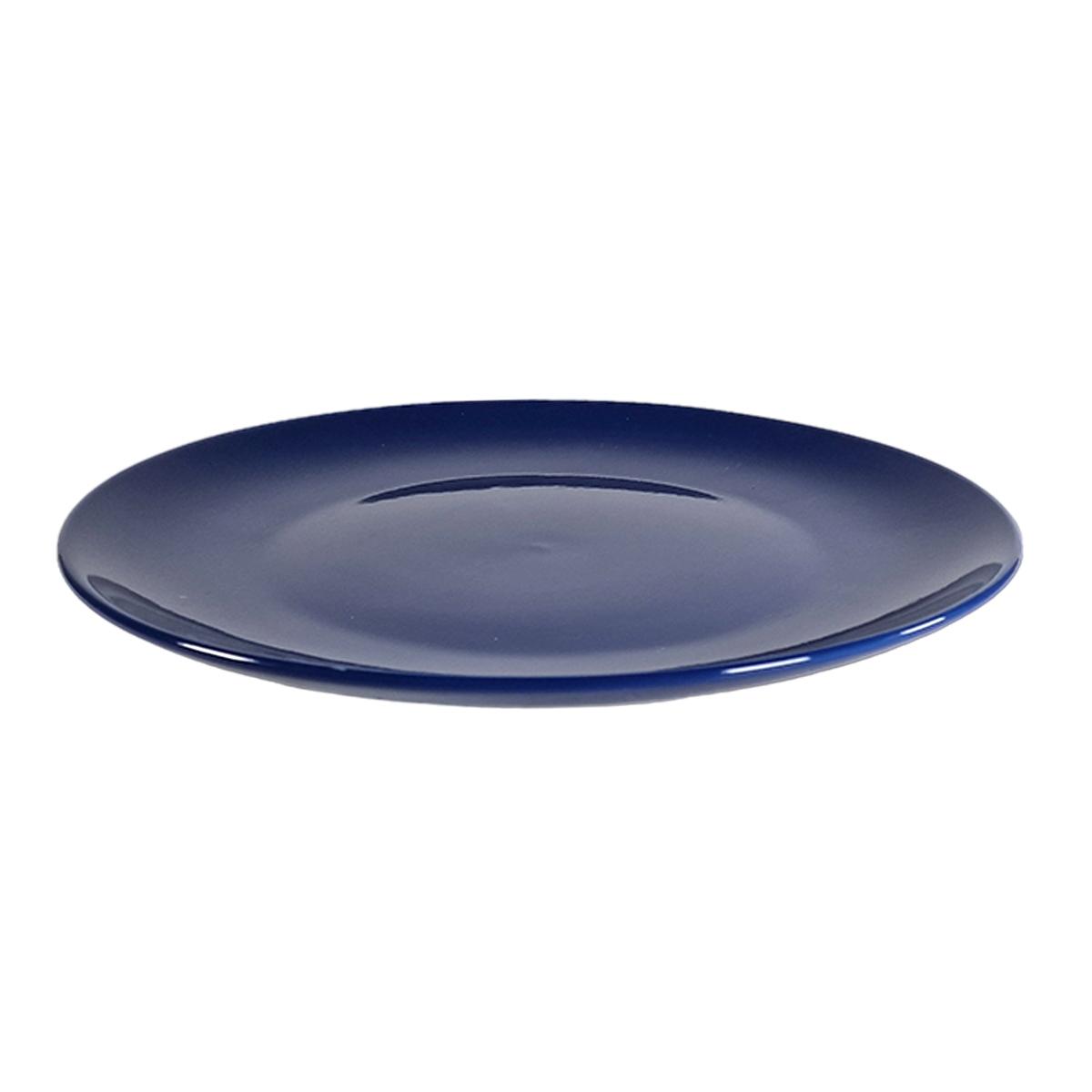 Piatto Tavola Porcellana Kaleidos Piano cm.Ø27 Blu | Allreds