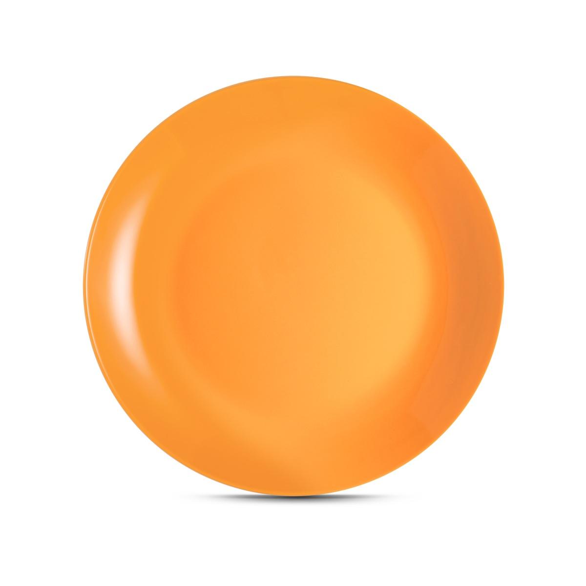 Piatto Tavola Porcellana Kaleidos Piano cm.Ø27 Arancio | Allreds