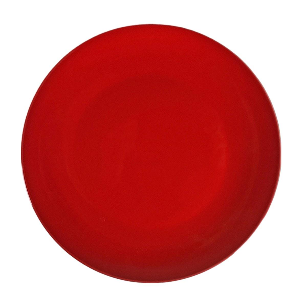 Piatto Tavola Porcellana Kaleidos Piano cm.27 Rosso |Allreds