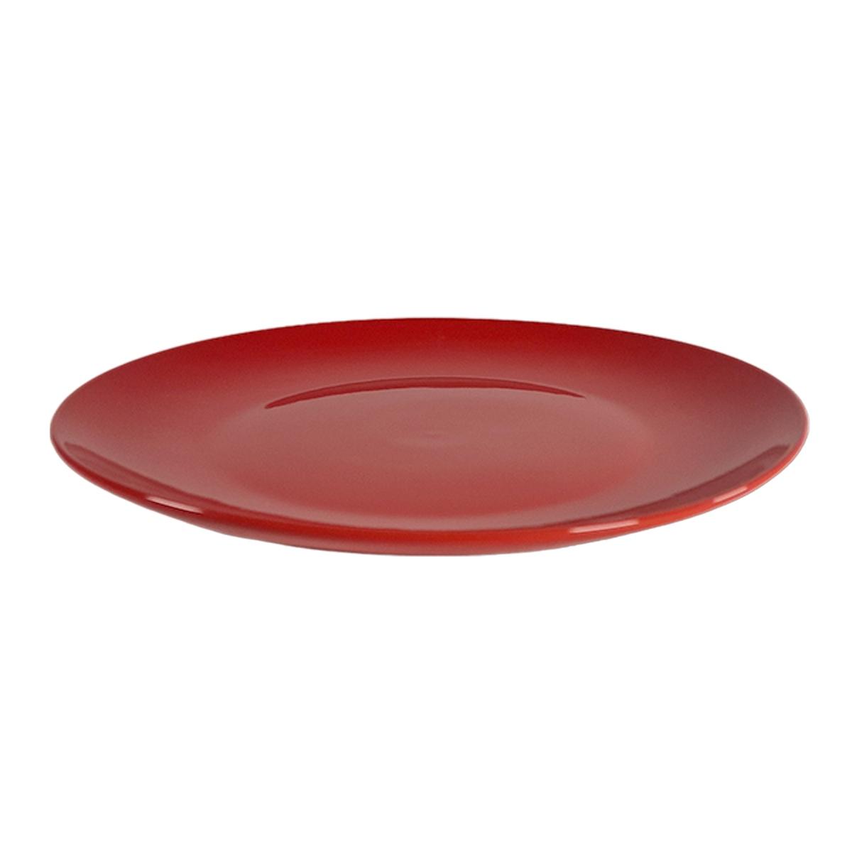 Piatto Tavola Porcellana Kaleidos Piano cm.27 Rosso |Allreds