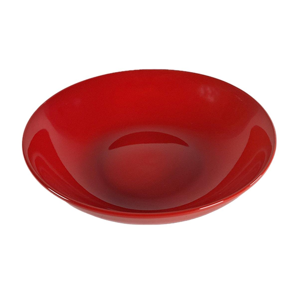 Piatto Tavola Porcellana Kaleidos Fondo cm.20,5 Rosso |Allreds