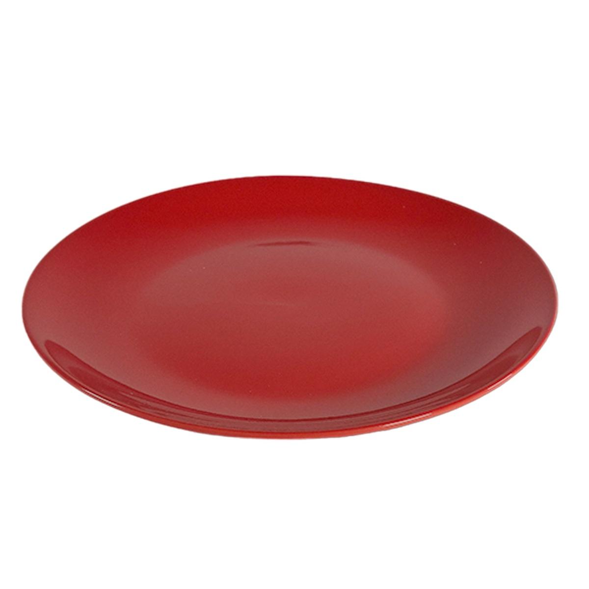 Piatto Tavola Porcellana Kaleidos Frutta cm.20,5 Rosso |Allreds