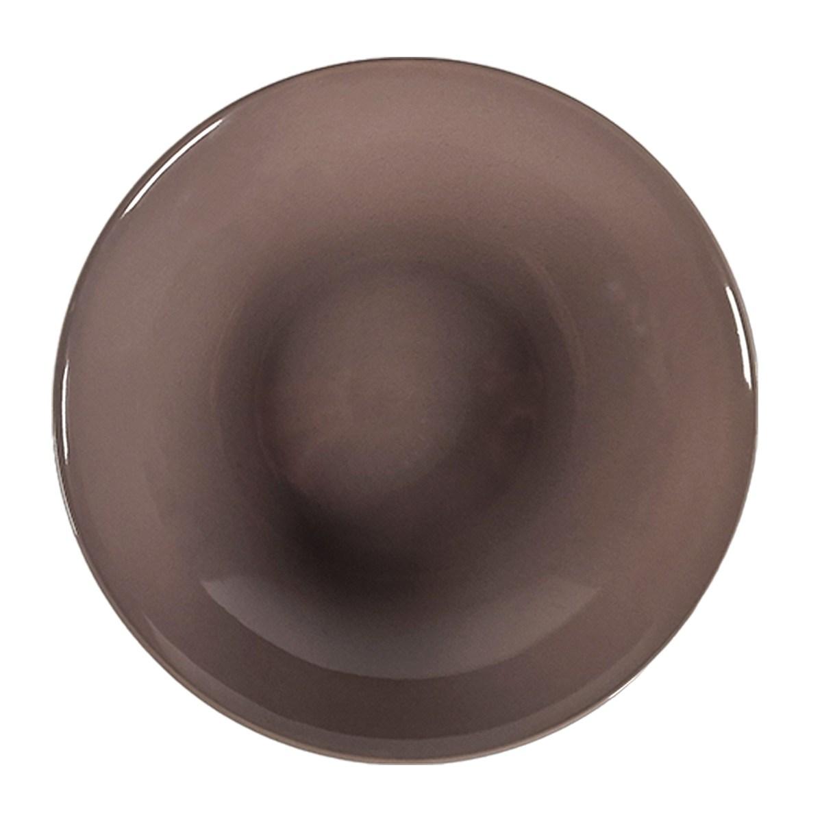 Piatto Tavola Porcellana Kaleidos Fondo cm.Ø20,5 Tortora