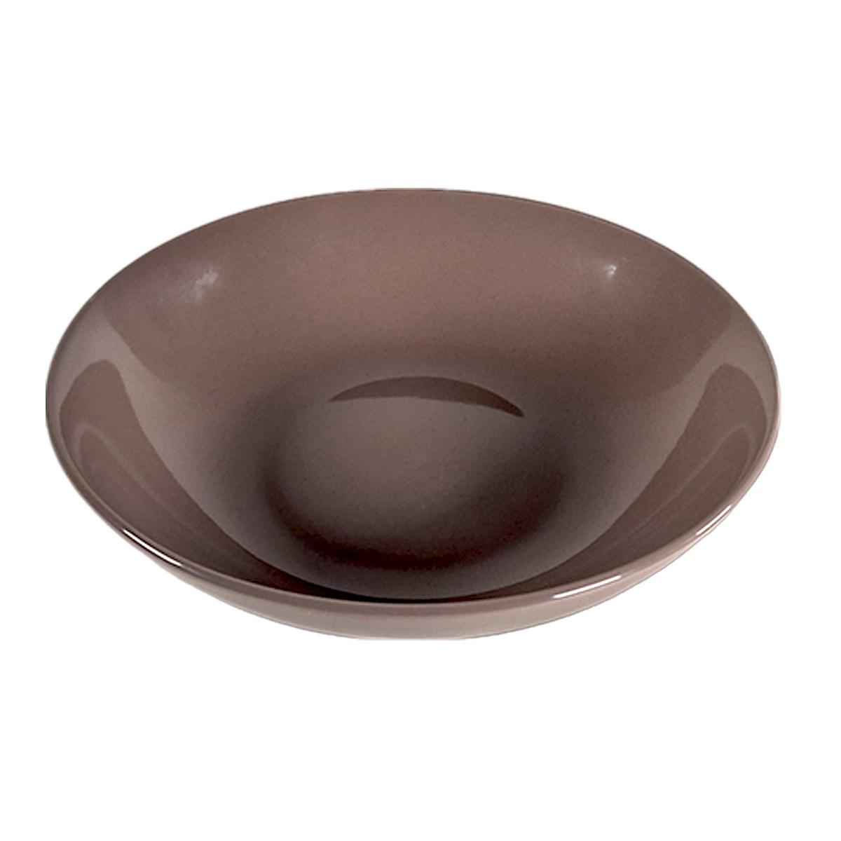 Piatto Tavola Porcellana Kaleidos Fondo cm.Ø20,5 Tortora