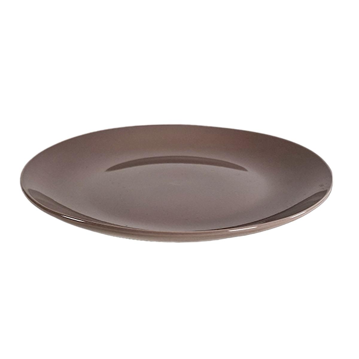 Piatto Tavola Porcellana Kaleidos Frutta cm.Ø20,5 Tortora |Allreds