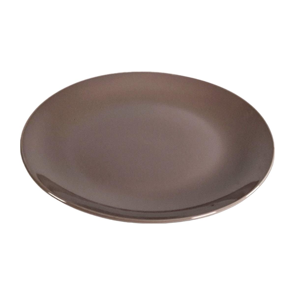 Piatto Tavola Porcellana Kaleidos Frutta cm.Ø20,5 Tortora |Allreds