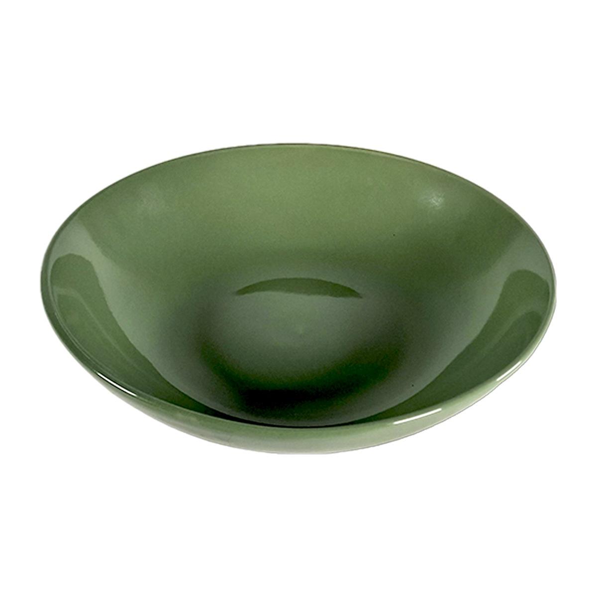 Piatto Tavola Porcellana Kaleidos Fondo cm.Ø20,5 Verde Salvia
