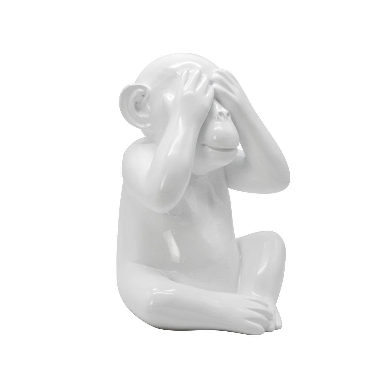 Decorazione Natalizia Resina Scimmia Non Vedo cm.30 |Ambienti Glamour