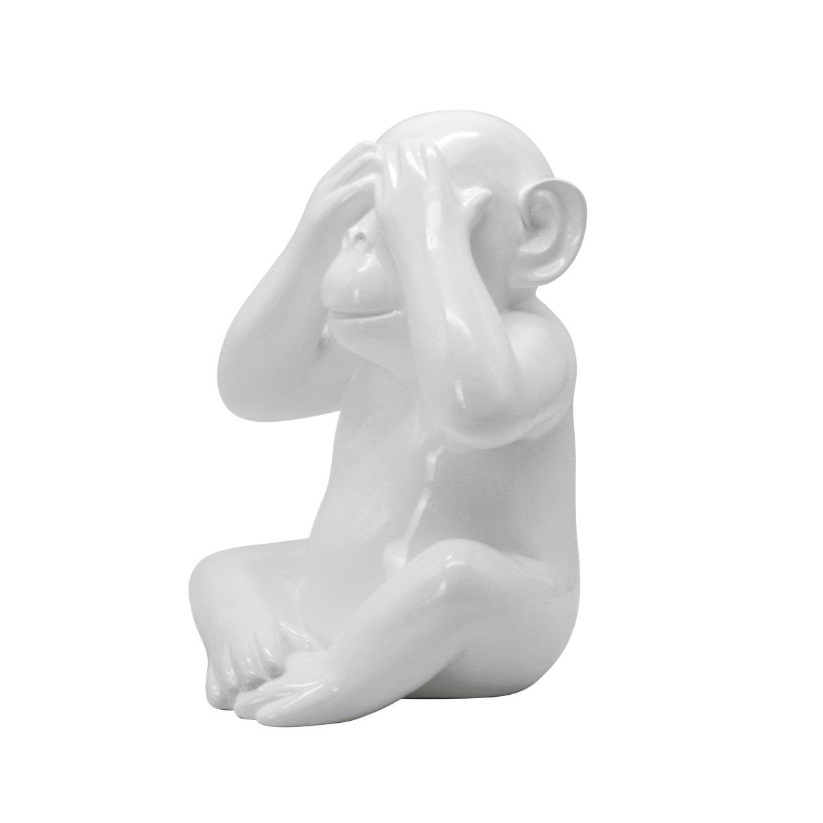 Decorazione Natalizia Resina Scimmia Non Vedo cm.30 |Ambienti Glamour