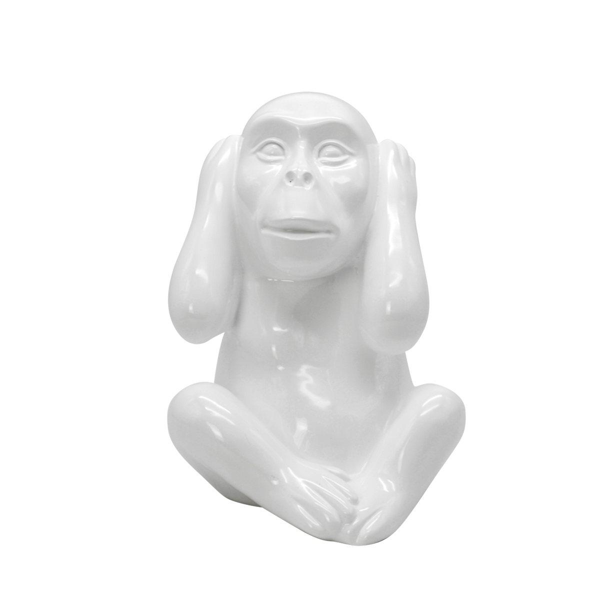 Decorazione Natalizia Resina Scimmia Non Sento cm.30 |Ambienti Glamour