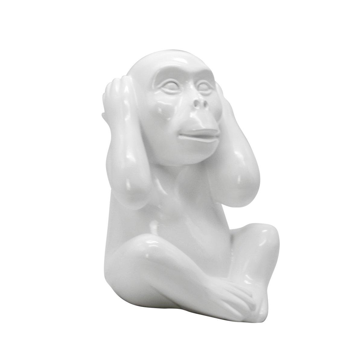 Decorazione Natalizia Resina Scimmia Non Sento cm.30 |Ambienti Glamour