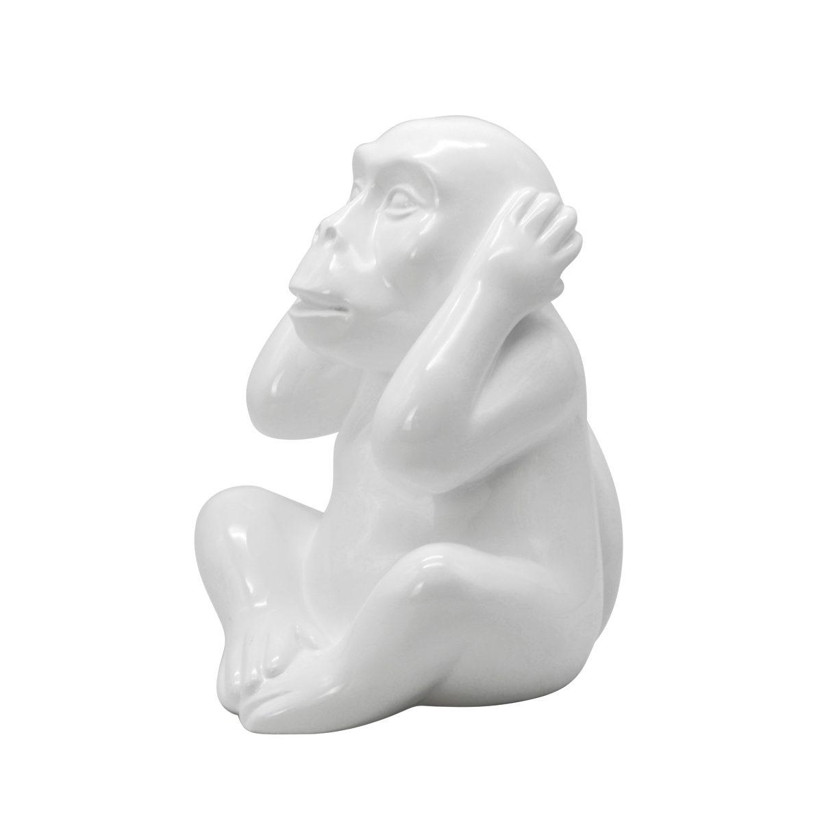 Decorazione Natalizia Resina Scimmia Non Sento cm.30 |Ambienti Glamour