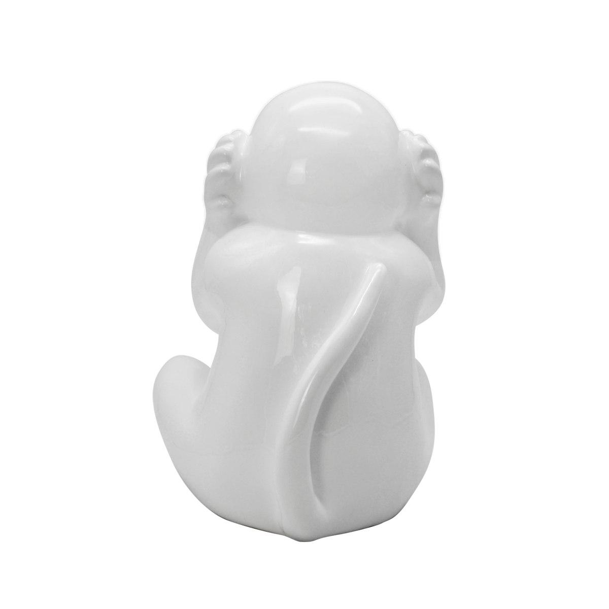 Decorazione Natalizia Resina Scimmia Non Sento cm.30 |Ambienti Glamour