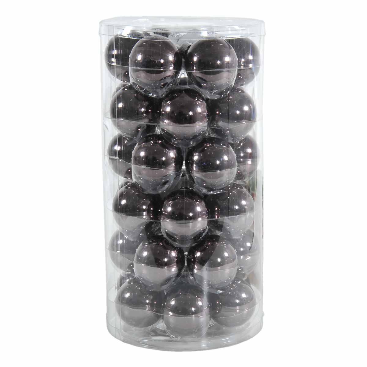 Pallina Natale Vetro cm.4 Marrone Fango Set pz.36 |Silani