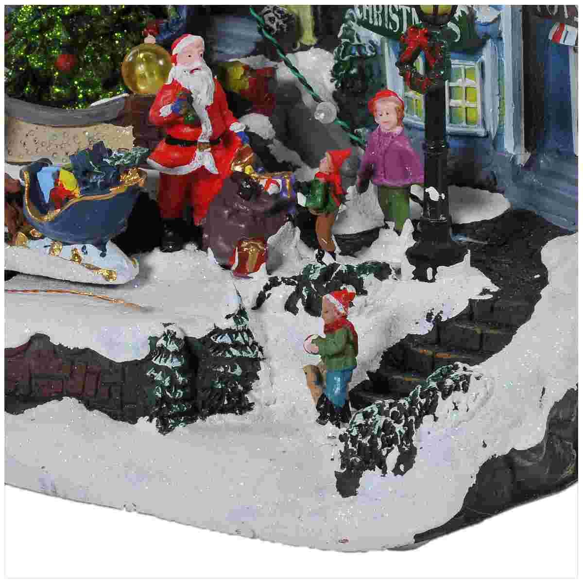 Giostra Natale Villaggio con Renn Luci Mov Suoni |Silani