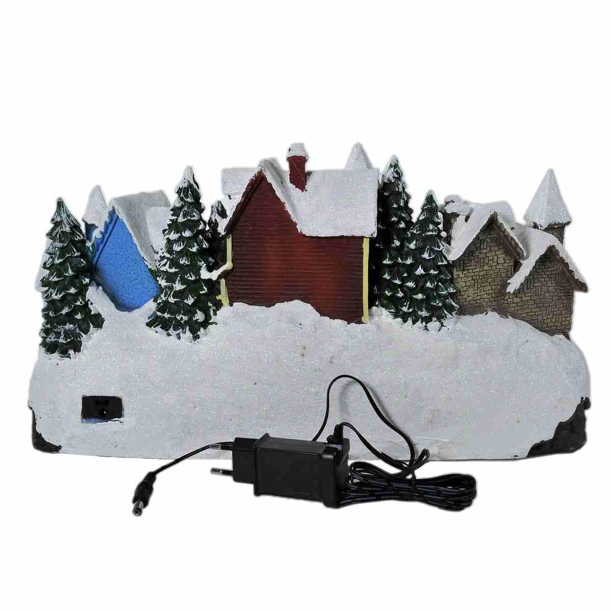 Giostra Natale Villaggio con Renn Luci Mov Suoni |Silani