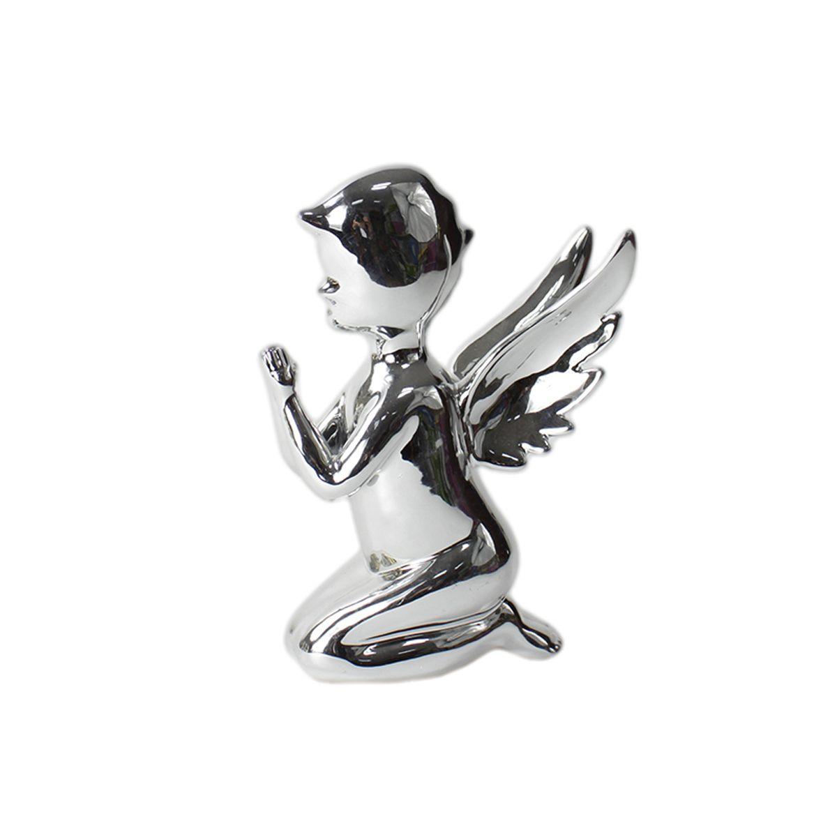 Angelo Ceramica in Ginocchio Argento cm.9x5x12 |Silani