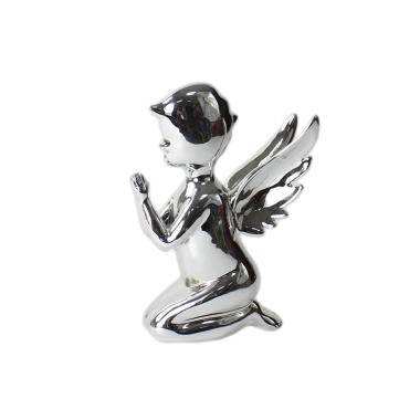 Angelo Ceramica in Ginocchio Argento cm.9x5x12 |Silani