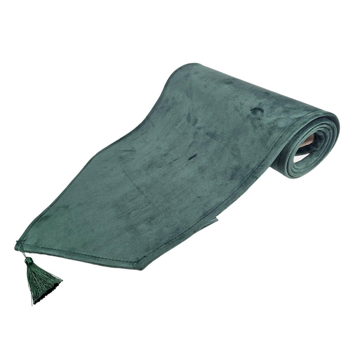 Runner cm.33x180 Velluto Verde | Silani