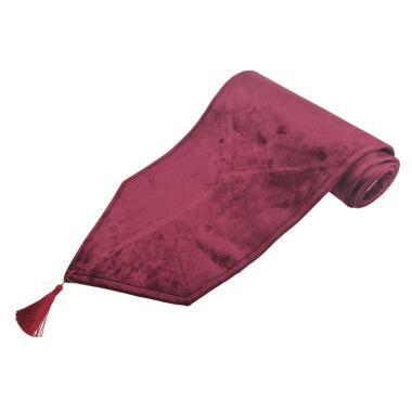 Runner cm.33x180 Velluto Bordeaux | Silani