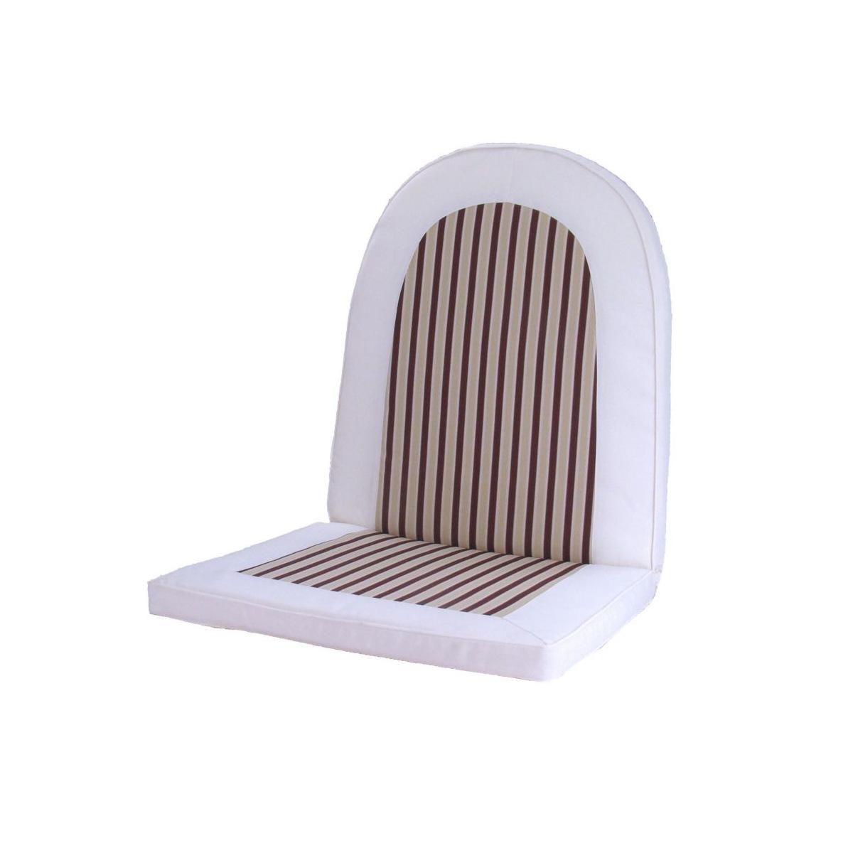 Cuscino Sedia con Schienale Viet Righe cm.58x52x68 | Vacchetti