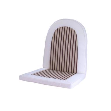 Cuscino Sedia con Schienale Viet Righe cm.58x52x68 | Vacchetti
