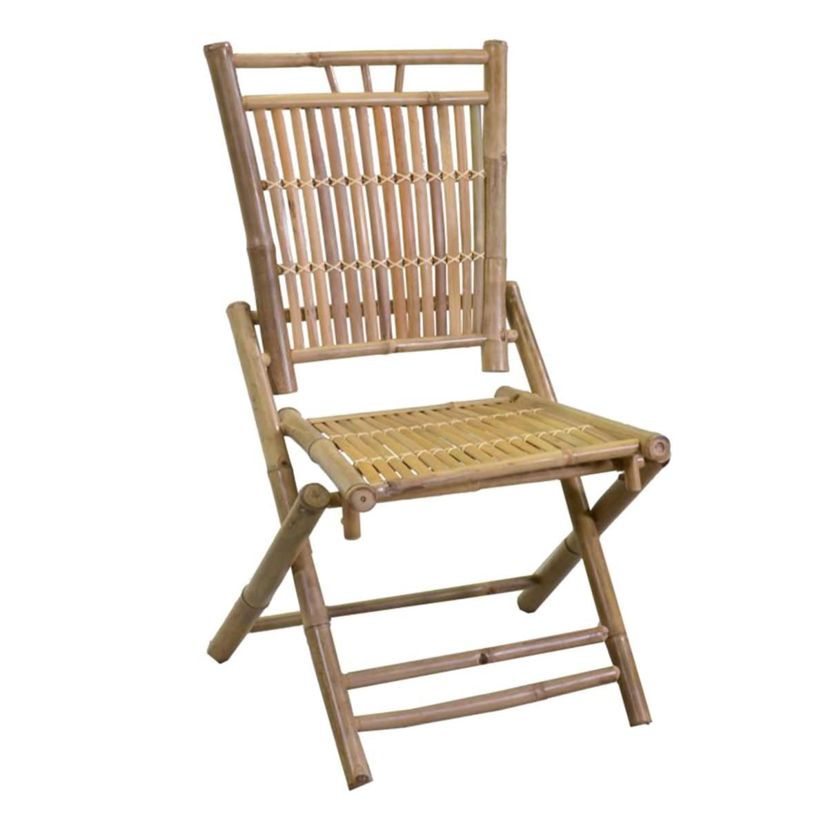 Sedia Bambù Naturale Macao cm.58x55x99