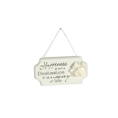 Targa Legno happiness cm.20x10 | Vacchetti