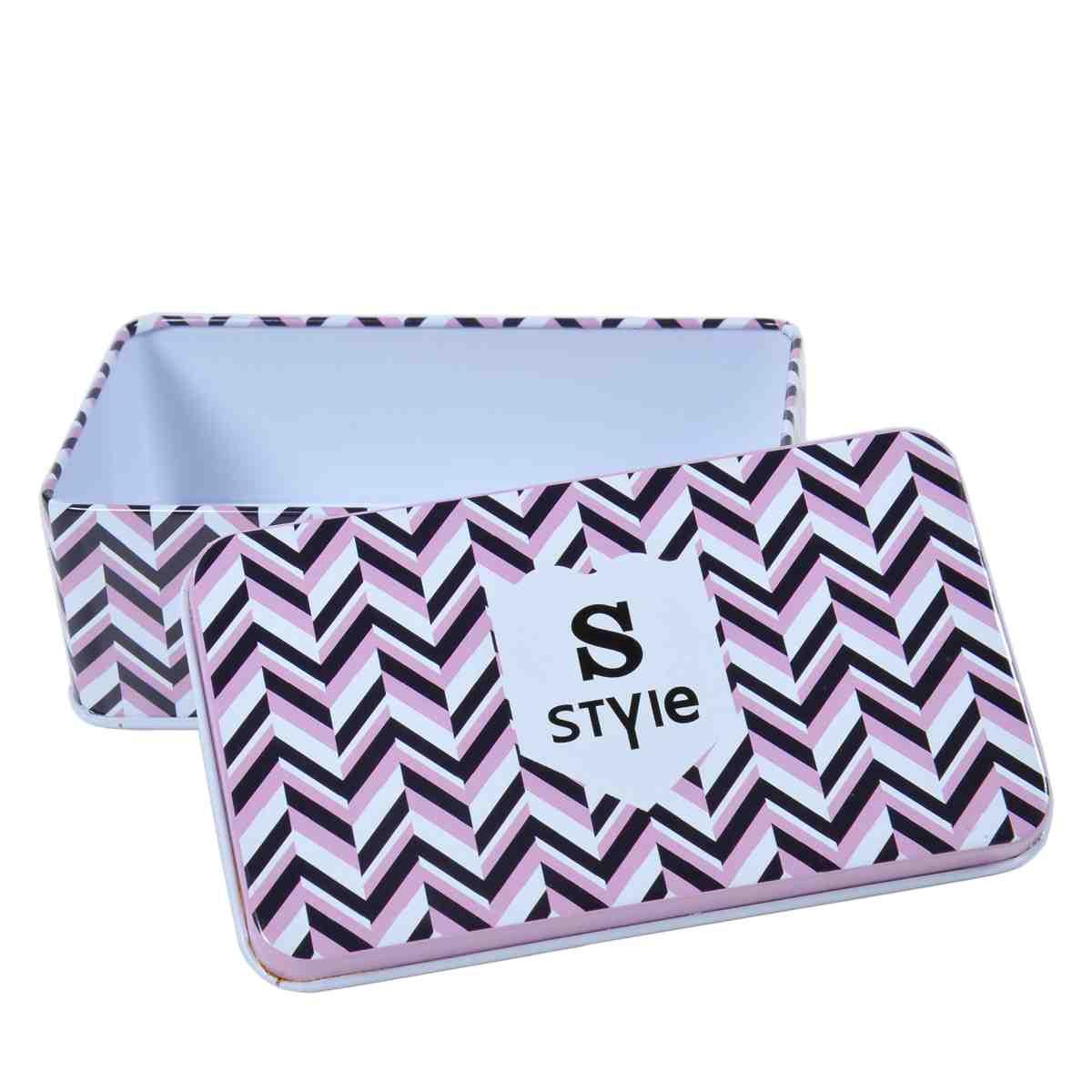 Scatola Metallo Porta Oggetti cm.12x7xh4 | Vacchetti