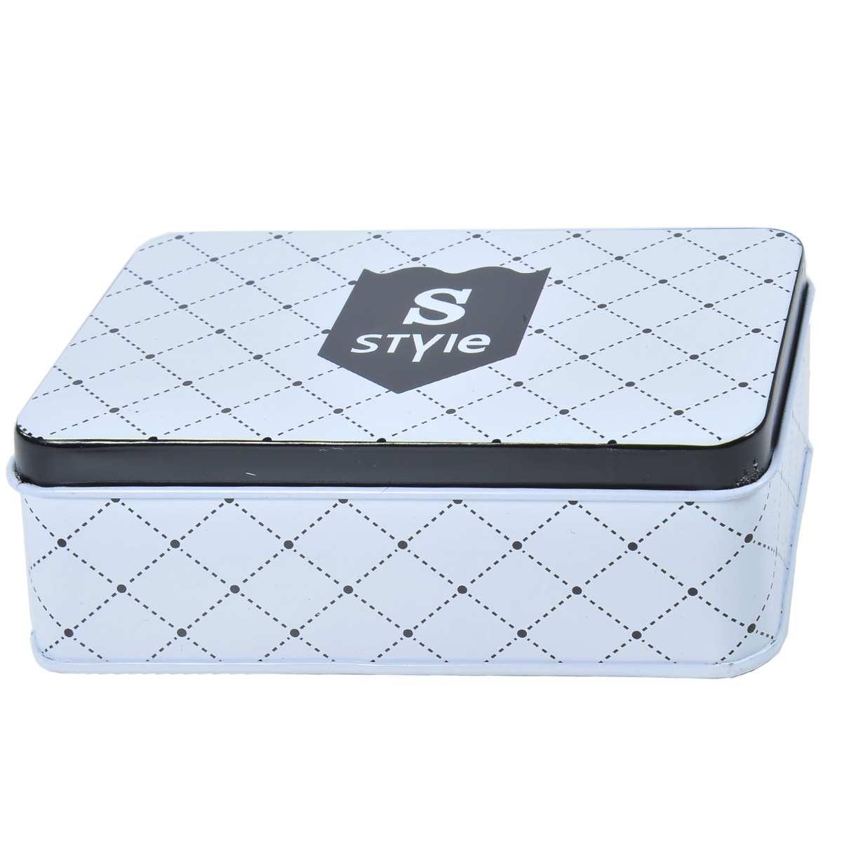 Scatola Metallo Porta Oggetti cm.12x7xh4 | Vacchetti