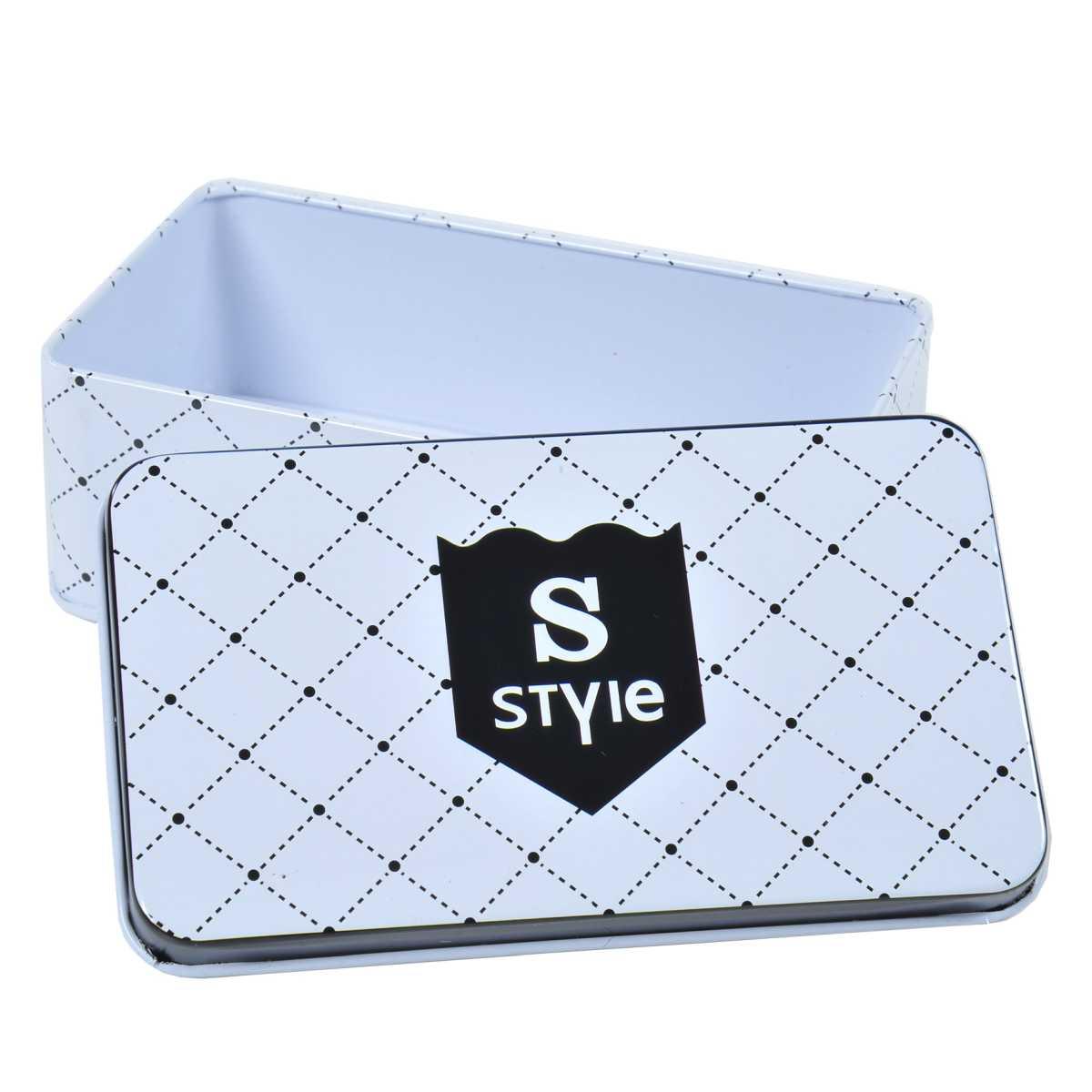 Scatola Metallo Porta Oggetti cm.12x7xh4 | Vacchetti