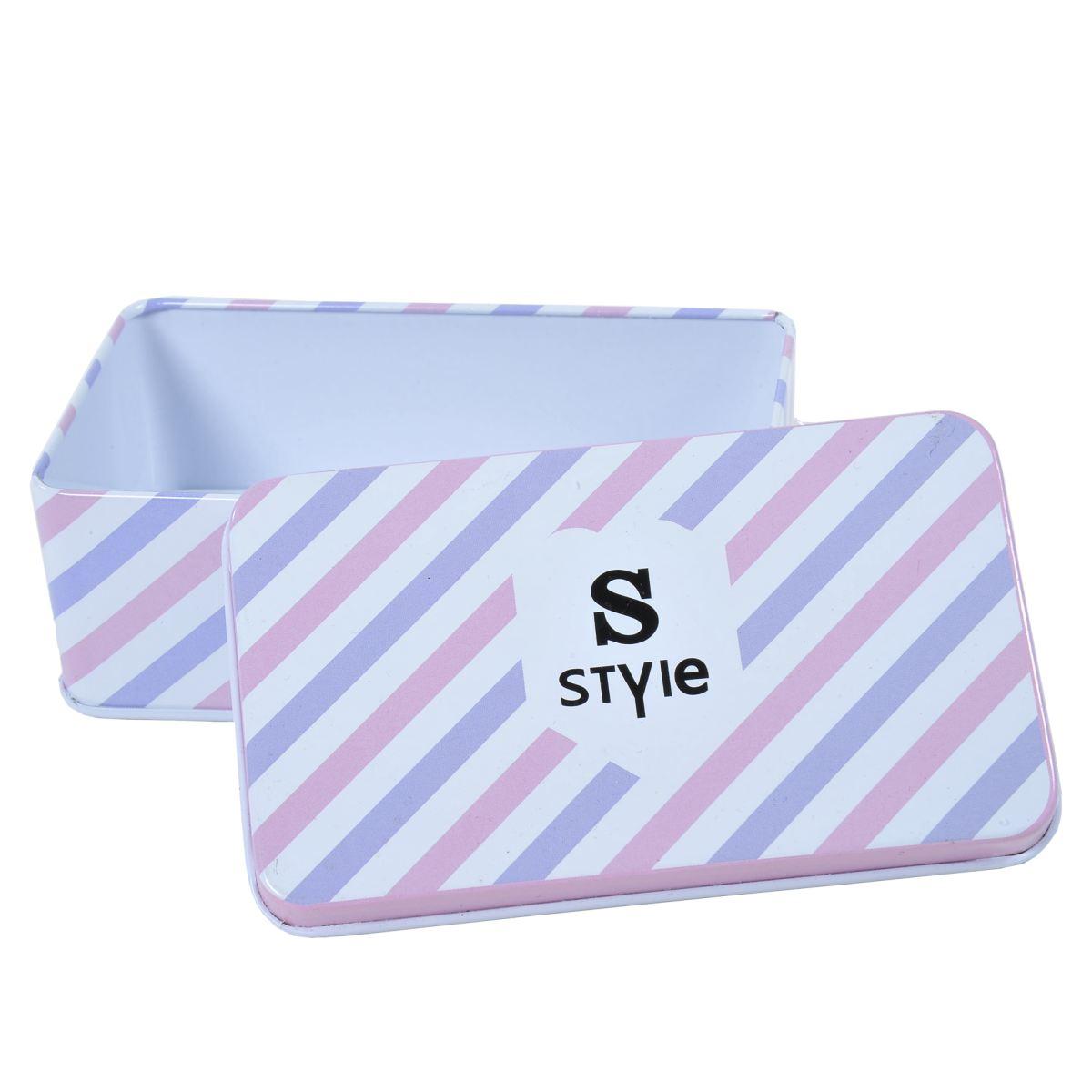 Scatola Metallo Porta Oggetti cm.12x7xh4 | Vacchetti