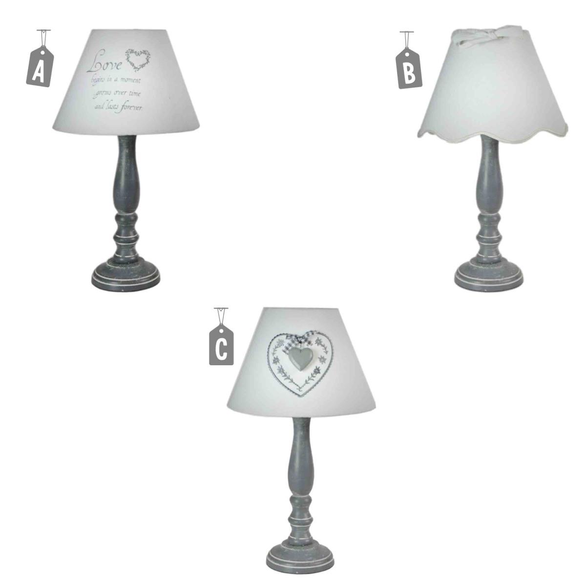 Lampada Tavolo Legno cm.35 3 Colori Assortiti | Vacchetti