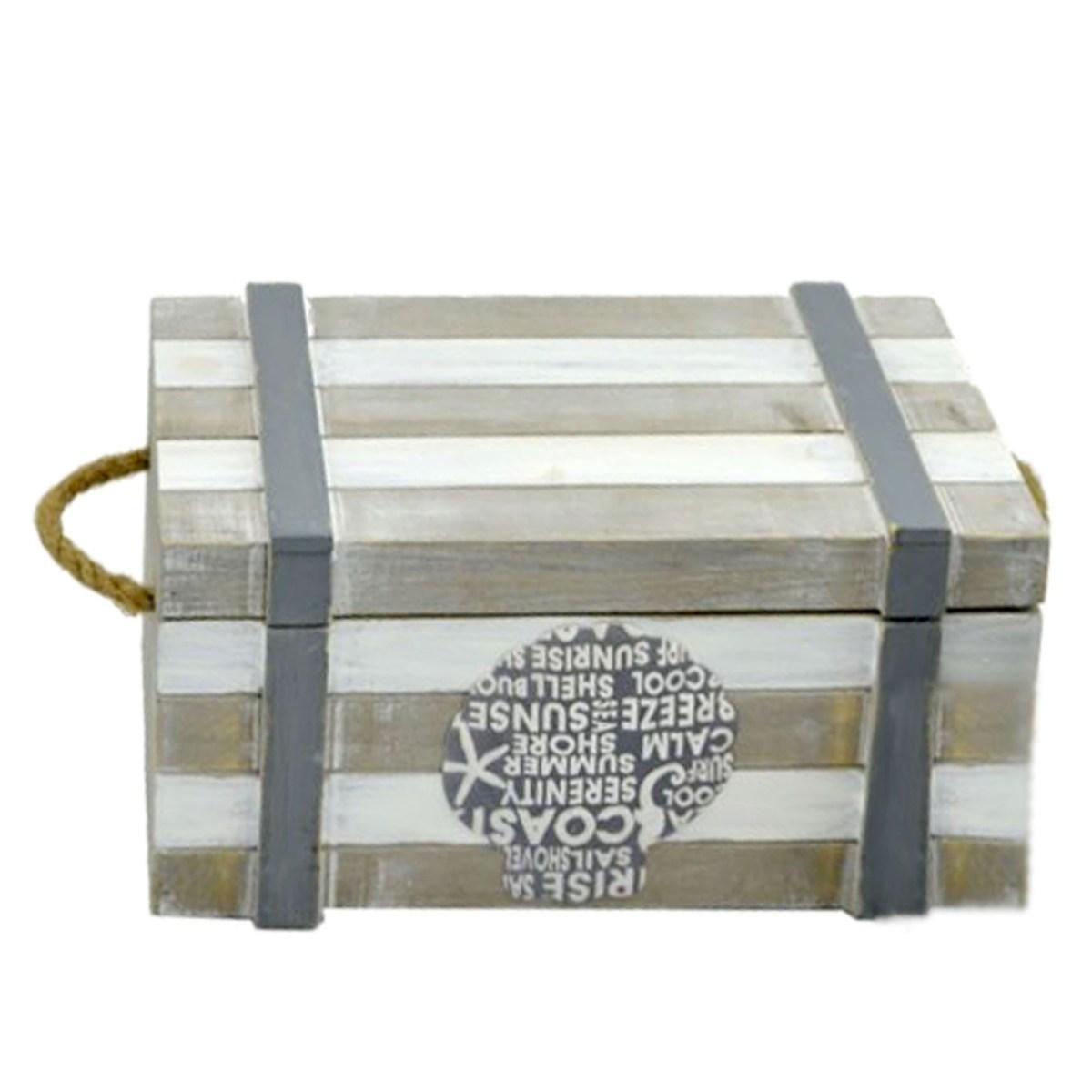 Scatola Legno Mare Beige con Cop cm.24x14x11 | Vacchetti