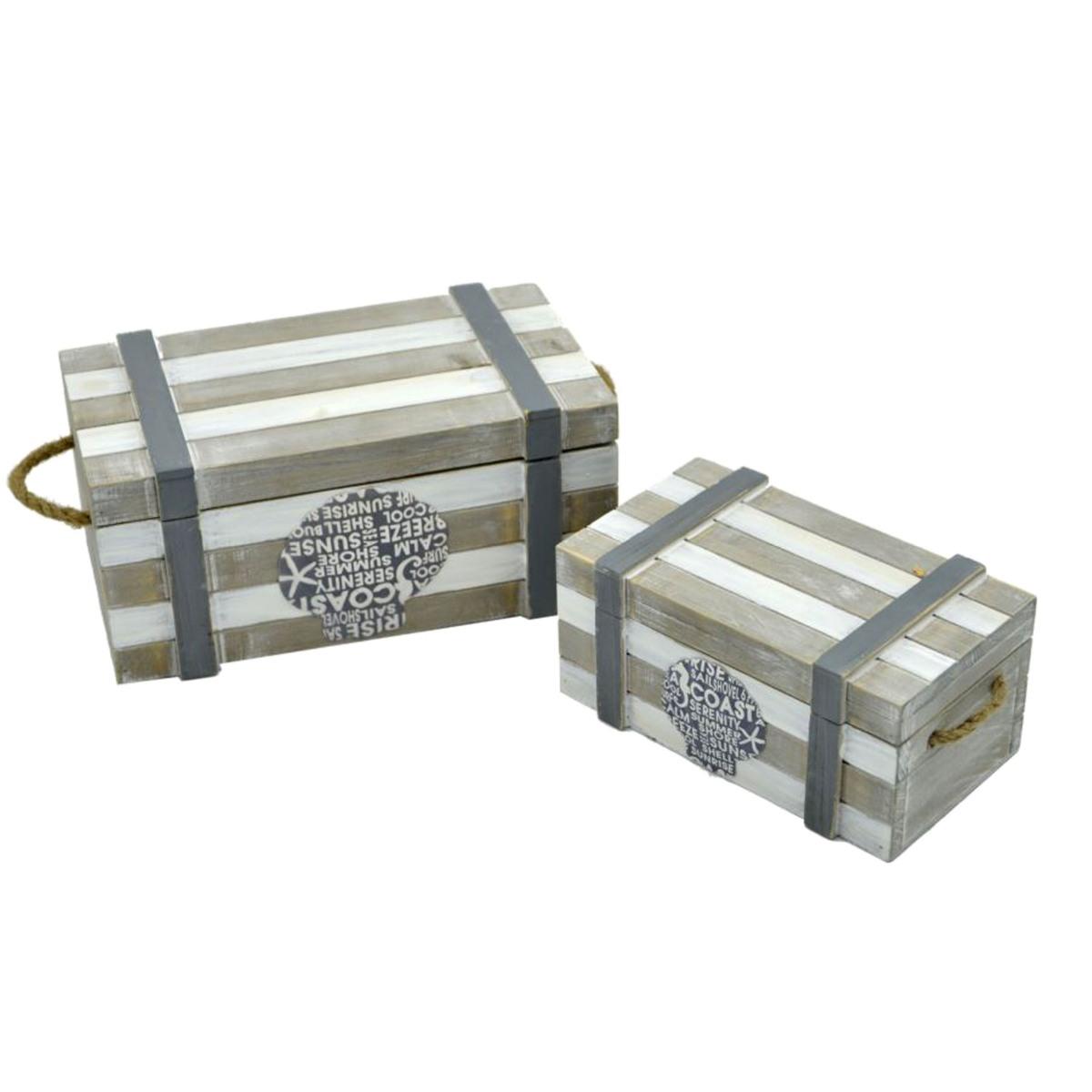 Scatola Legno Mare Beige con Cop cm.24x14x11 | Vacchetti