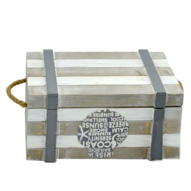 Scatola Legno Mare Beige con Cop cm.24x14x11 | Vacchetti