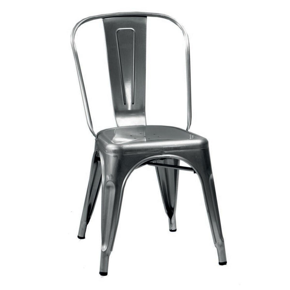 Sedia Bristol Metallo Grigio cm.45x51x85 | Vacchetti