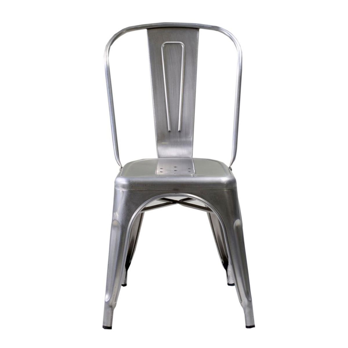 Sedia Bristol Metallo Grigio cm.45x51x85 | Vacchetti