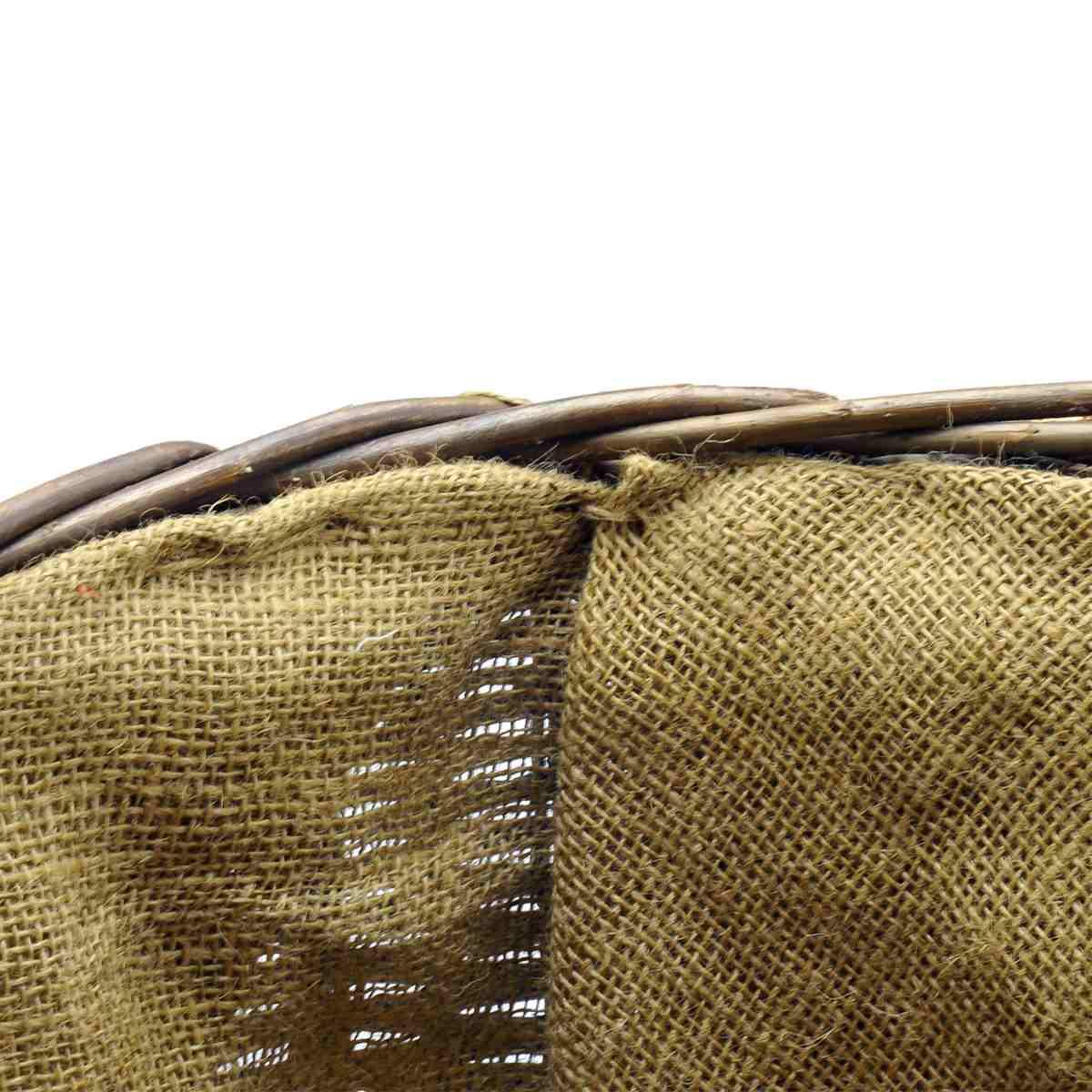 Cesto Vimini Portalegna Noce Home cm.35x28 | Vacchetti