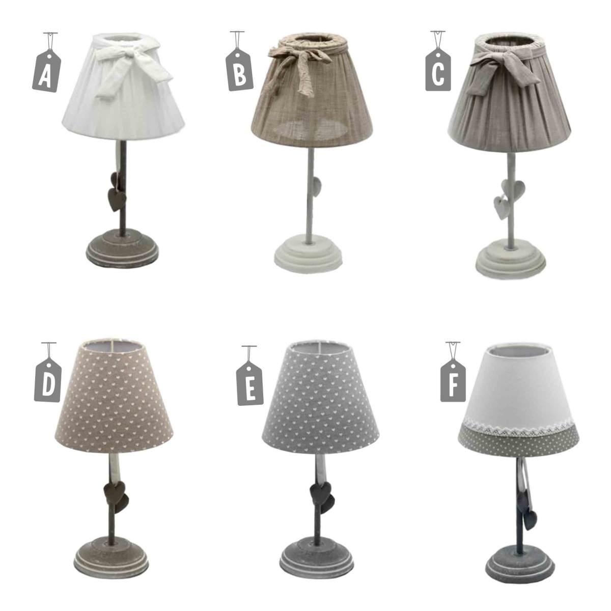 Lampada Tavolo Legno cm.35 6 Colori Assortiti | Vacchetti