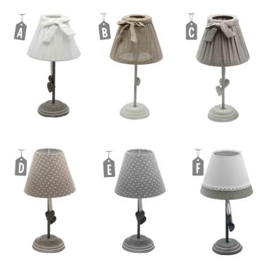Lampada Tavolo Legno cm.35 6 Colori Assortiti | Vacchetti